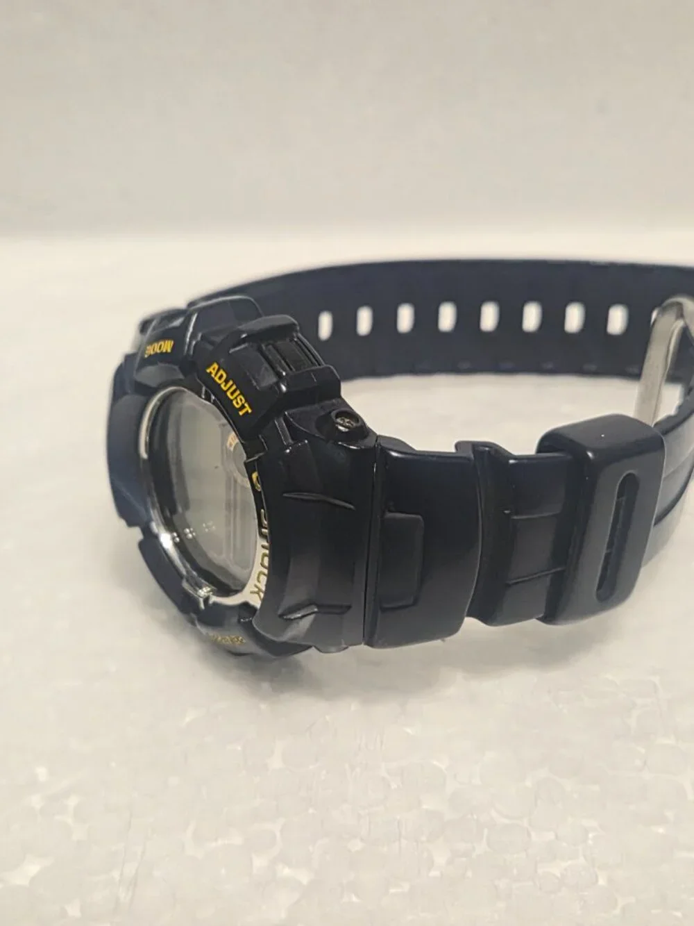 Casio G Shock Digital Blue and yellow